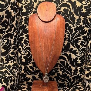 Vintage Glass Perfume Bottle Necklace